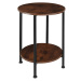 tectake 404217 odkládací stolek ballina 45x64cm - Industriální dřevo tmavé, rustikální - Industr