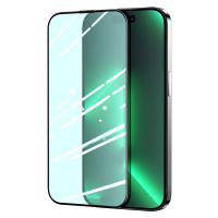 Joyroom Knight green glass pro iPhone 14 Pro s filtrem proti modrému světlu pro celou obrazovku 