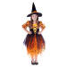 RAPPA Dětský kostým oranžová čarodějnice/Halloween s kloboukem (S) e-obal