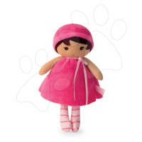 Kaloo panenka pro miminka Emma K Tendresse 18 cm v růžových šatech z jemného textilu v dárkovém 
