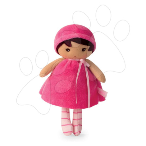 Kaloo panenka pro miminka Emma K Tendresse 18 cm v růžových šatech z jemného textilu v dárkovém 