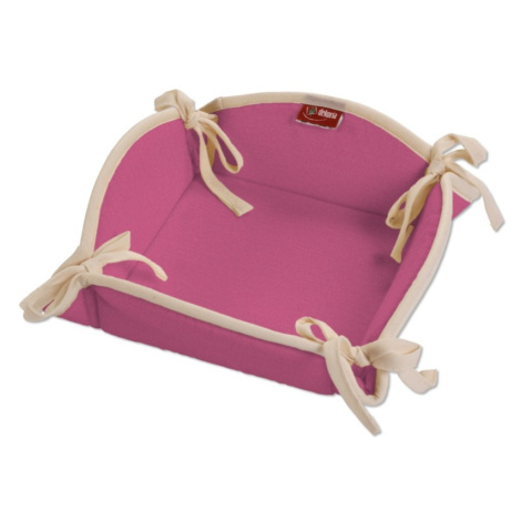 Dekoria Textilní košík, růžová, 20 x 20 cm, Loneta, 133-60