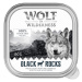 Wolf of Wilderness Adult 6 x 150 g vanička - Black Rocks - kozí