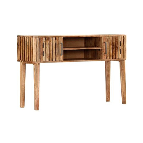 Konzolový stolek 120 x 35 x 76 cm masivní akáciové dřevo SHUMEE