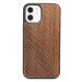 Pouzdro Bewood pro iPhone 12 Mini Vlny Merbau