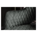 LuxD Designová barová židle Laney šedo-zelený samet