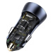 Baseus Golden Contactor Pro nabíječka do auta, USB USB-C, QC4.0, PD, SCP, 40W (tmavě šedá) s kab