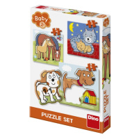 Dino ZVÍŘÁTKA 3-5 baby Puzzle set