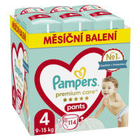 Plenkové Kalhotky Pampers Premium Care Velikost 4, 114, Kusů 9kg-15kg