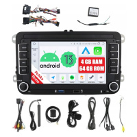 Rádio Android Skoda Rapid Roomster Seat Leon II Altea XL Toledo 3 Alhambra