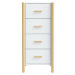 vidaXL Skříň highboard bílá 42 x 38 x 90 cm kompozitní dřevo