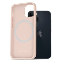 AlzaGuard Silicone Case Compatible with Magsafe pro iPhone 14 růžový