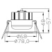 Light Impressions Deko-Light stropní vestavné svítidlo COB 68 RGBW 24V DC 8,50 W 500 lm bílá 565