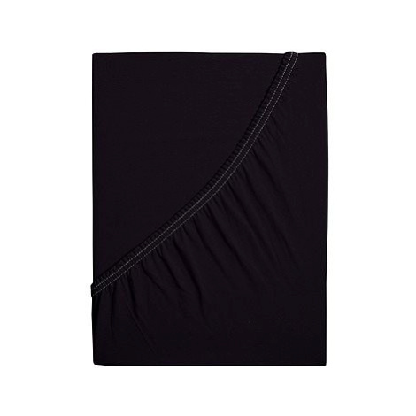 B.E.S. PETROVICE Prostěradlo Jersey česaná bavlna MAKO 200 × 200 cm, černé B.E.S. - Petrovice