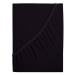 B.E.S. PETROVICE Prostěradlo Jersey česaná bavlna MAKO 200 × 200 cm, černé