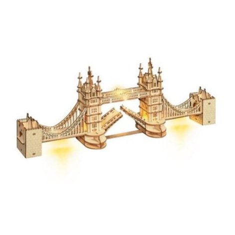 RoboTime dřevěné 3D puzzle most Tower Bridge svítící