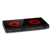 Klarstein Cookbuddy, dvojitá varná deska, 2400 W, 5 úrovní výkonu, sklokeramika