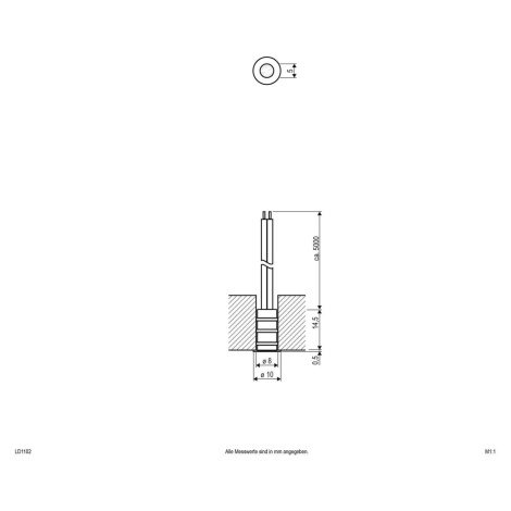 EVN EVN LD1102 zapuštěné světlo 12V IP68 Ø1cm 0,1W 830