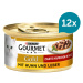 Gourmet Gold Jemné kousky kuřecí maso a játra 12 × 85 g