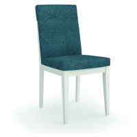 Estila Designová moderní jídelní židle Cerdena z masivu s textilním čalouněním 96cm