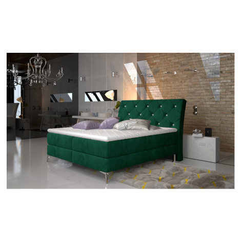 Artelta Manželská postel ADEL Boxspring | 140 x 200 cm barevné provedení: Kronos 19