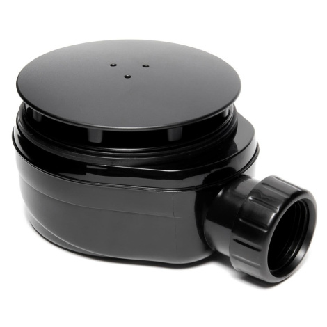 Sifon Optima ke sprchové vaničce průměr 90 mm, nízký černá ESLIMCR90BL