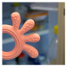 BABYONO Kousátko silikonové Octopus růžové