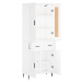 vidaXL Skříň highboard bílá 69,5 x 34 x 180 cm kompozitní dřevo