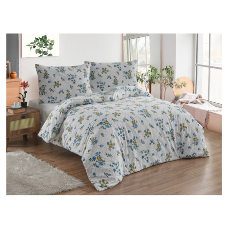 Povlečení francouzské bavlna 200x200,70x90 Olivie blue