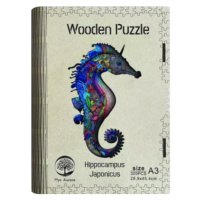Dřevěné puzzle/Mořský koník A3