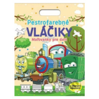 Pestrofarebné vláčiky - Maľovanky pre deti (s úžasnými nálepkami) - kniha z kategorie Omalovánky