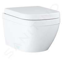 GROHE Euro Ceramic Závěsné WC se sedátkem softclose, rimless, Triple Vortex, alpská bílá 3969300