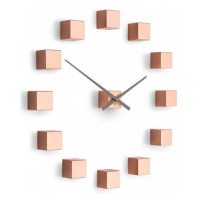 Designové nástěnné nalepovací hodiny Future Time FT3000CO Cubic copper