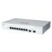 Cisco switch CBS220-8T-E-2G (8xGbE, 2xSFP, fanless)