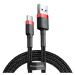 Datový kabel Baseus Cafule Cable USB for Type-C 3A 1M, červená/černá