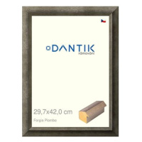 DANTIK rámeček 29,7 × 42, Forgia Piombo plexi čiré