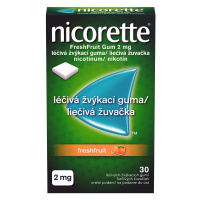 Nicorette Freshfruit Gum 2mg léčivé žvýkací gumy 30
