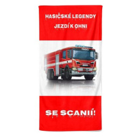 Impar osuška 100 × 170 cm Hasičské legendy – Scania