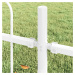 vidaXL Zahradní plot 2 pcs Bílá 3,4 x 1 m Práškově lakovaná ocel