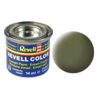 Barva Revell emailová - 32168: matná tmavě zelená (dark green mat RAF)