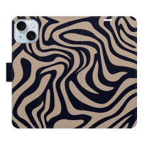 iSaprio Flip pouzdro Zebra Black 02 pro iPhone 15 Plus