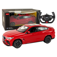 Mamido RASTAR  Auto na dálkové ovládání RC BMW X6 M Rastar 1:14 červené RC