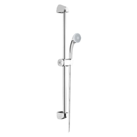 Mereo sprchová souprava jednopolohová sprcha sprchová hadice nastavitelný držák plast chrom CB90