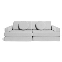 Rozkládací dětská pěnová pohovka a bunker SHAPPY PLAY SOFA ORIGINAL více barev Barva: Light Grey