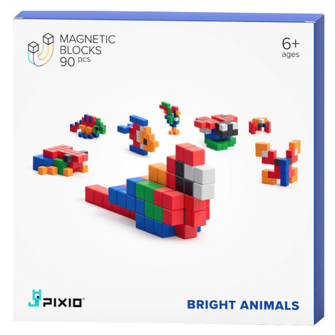 PIXIO Bright Animals - Magnetická stavebnice