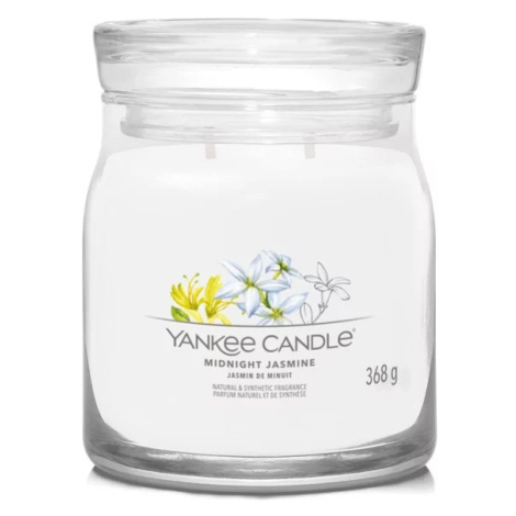 Aromatická svíčka Signature sklo střední Midnight Jasmine Yankee Candle - 368 g