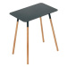 Yamazaki Odkládací stolek Plain 3508, kov/dřevo, černý