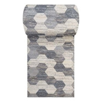 Běhoun koberec Vista šedý 02 v šíři 90 cm