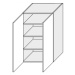 ArtExt Kuchyňská skříňka horní vysoká MALMO | W4 60 Barva korpusu: Bílá