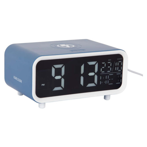 Digitální budík s bezdrátovou nabíječkou Chunky LED – Karlsson